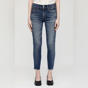 Moussy Vintage Tyrone Raw Hem Skinny Jeans